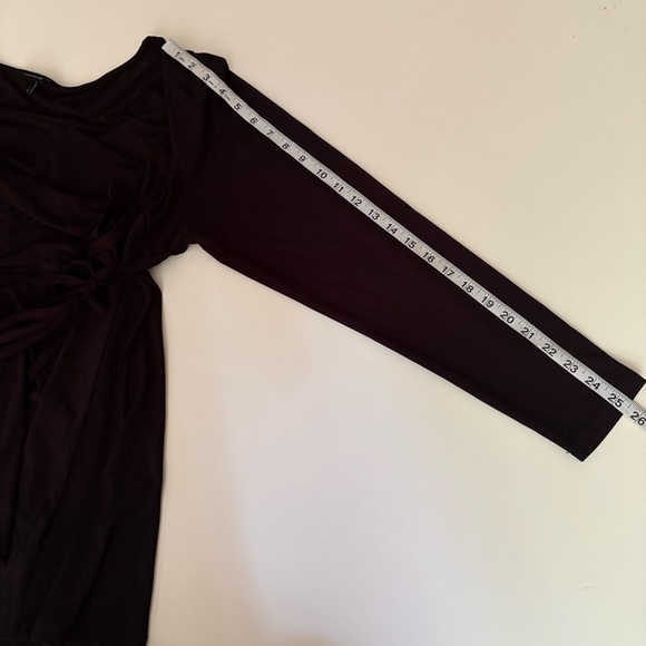 Torrid Elegant Wrap Style Black Blouse - Picture 2 of 8